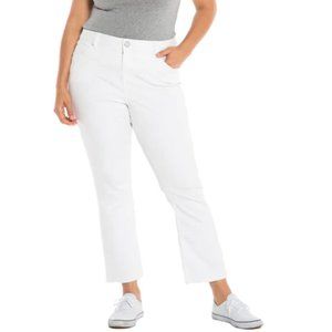 Slinky Curvy White Jeans 16